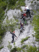 3. dan: plezanje na učni ferati v Bavšici title=
